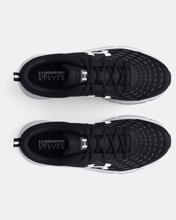Men's UA Charged Assert 10 Wide (4E) Running Shoes, Black, pdpMainDesktop image number 2